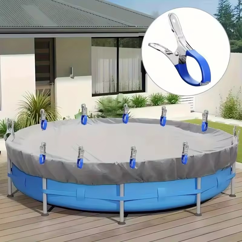 Pool Ladder Above Ground - 6 clip per copertura piscina in