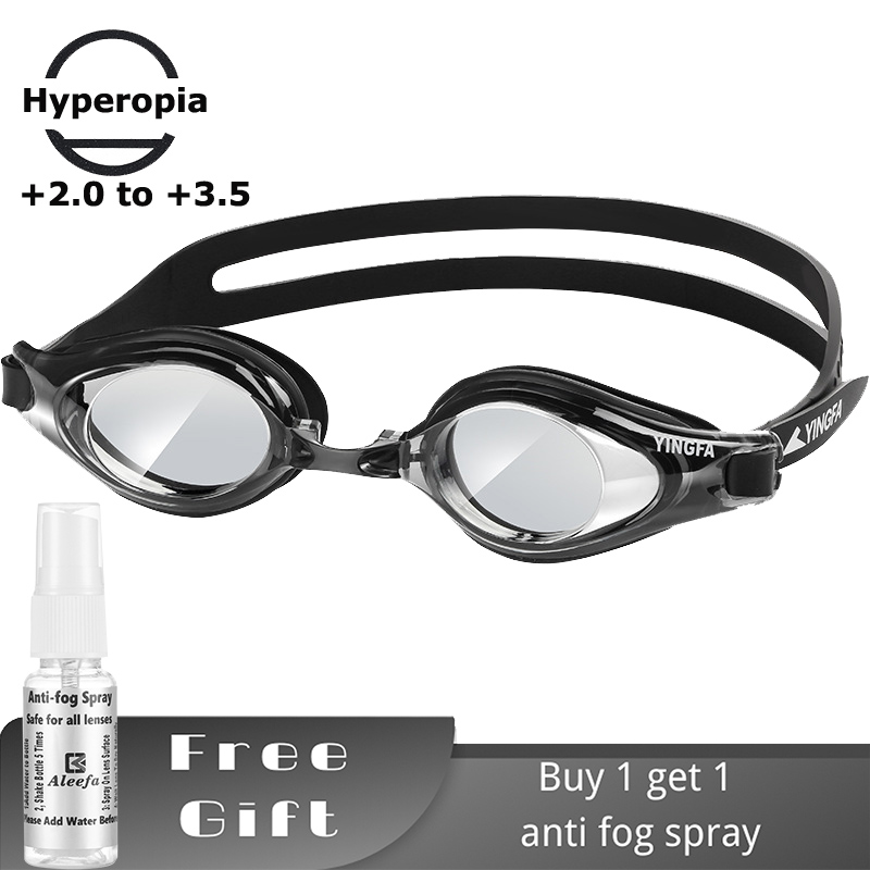 Swim Goggles Anti Fog Uv - Occhialini da nuoto per presbiopia per