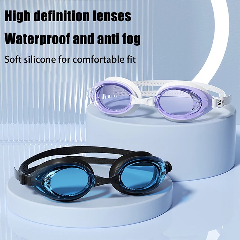 Swim Goggles Anti Fog Uv - Occhialini da nuoto professionali per adulti