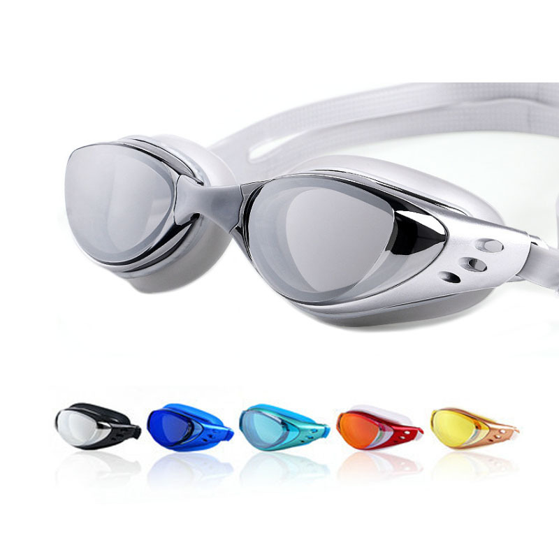 Swim Goggles Anti Fog Uv - Miopia galvanica -1~-10 Occhiali da nuoto