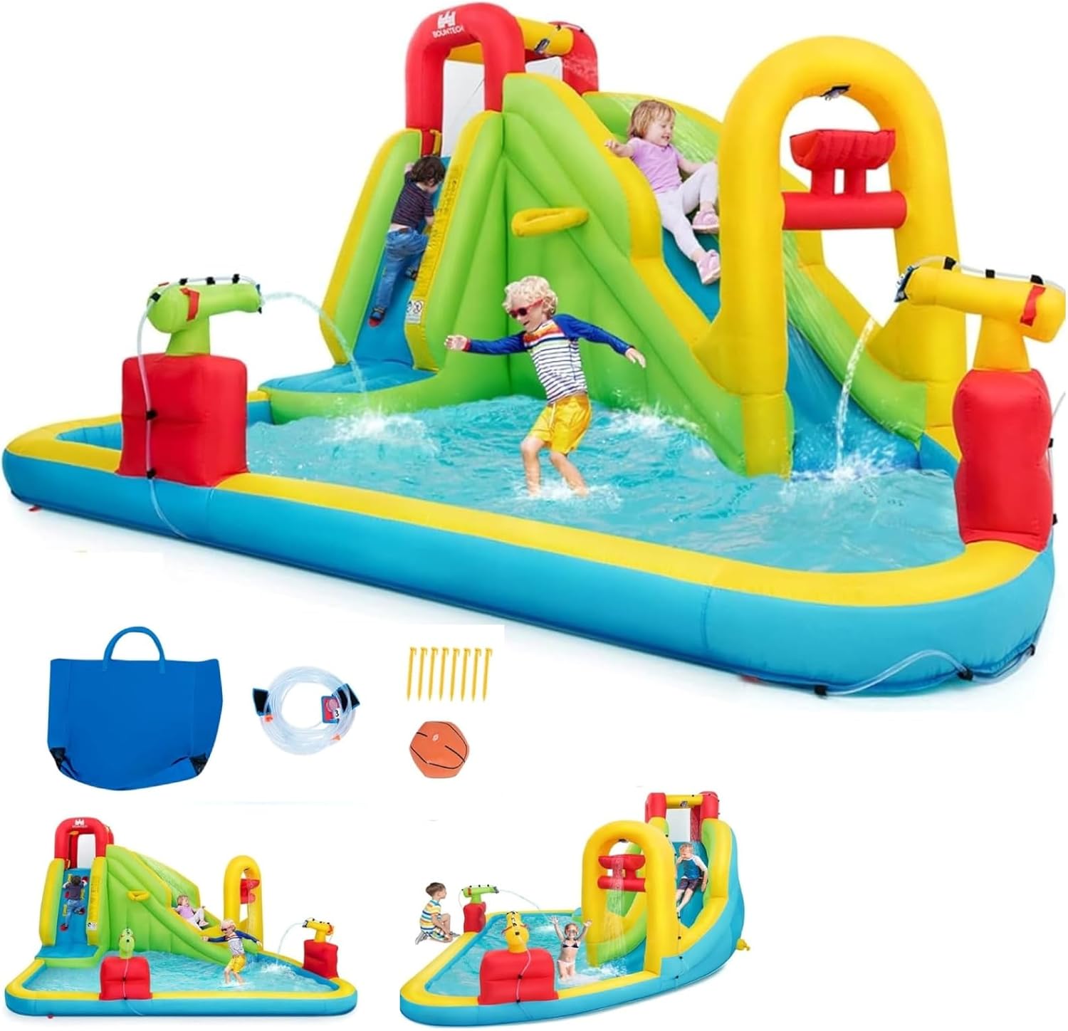 Water Slide Inflatable - Mega Parco Acquatico Gonfiabile per Bambini