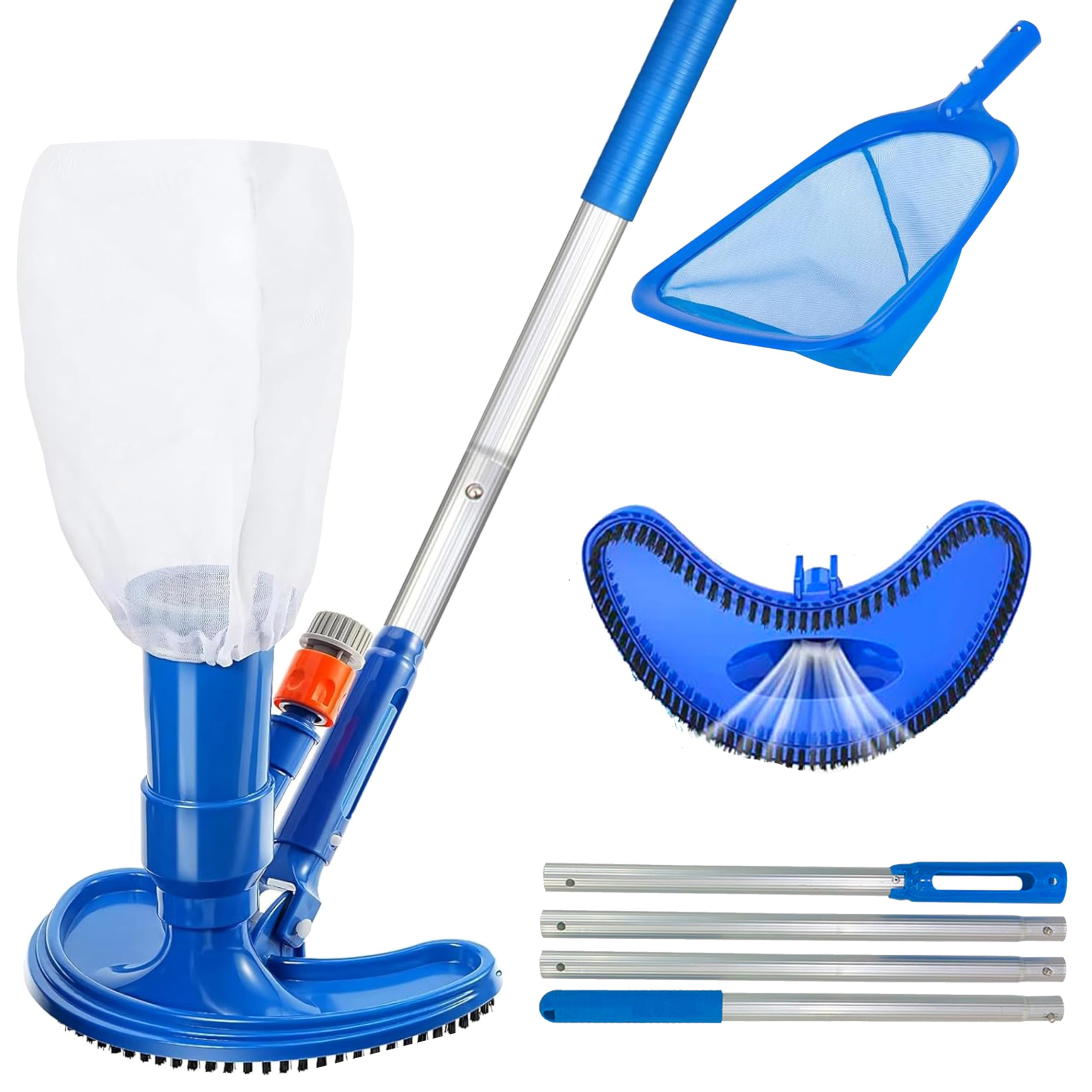 Pool Vacuum Manual - Aspirapolvere per piscina da 60 pollici,