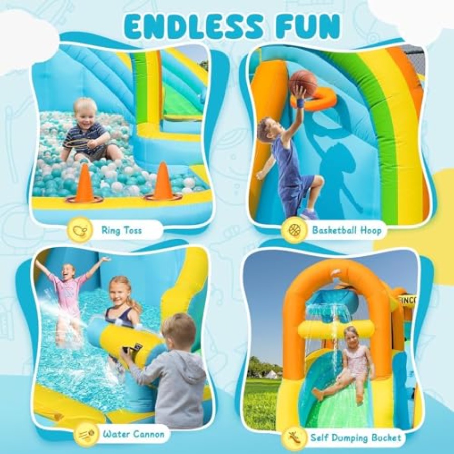 Parco acquatico gonfiabile da  - Water Slide Inflatable recensione e prezzo