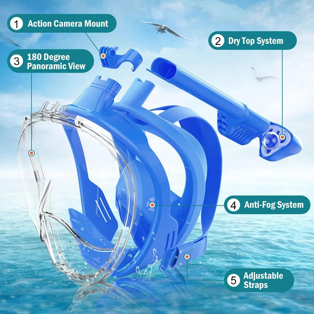 Snorkeling subacqueo Full Face - Snorkel Mask Full Face recensione e prezzo