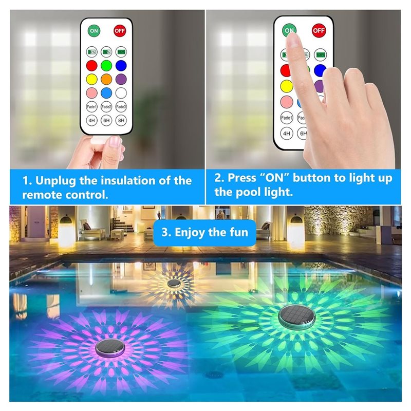 X16A NUOVE Luci Solari Gallegg - Pool Light Solar Rechargeable recensione e prezzo