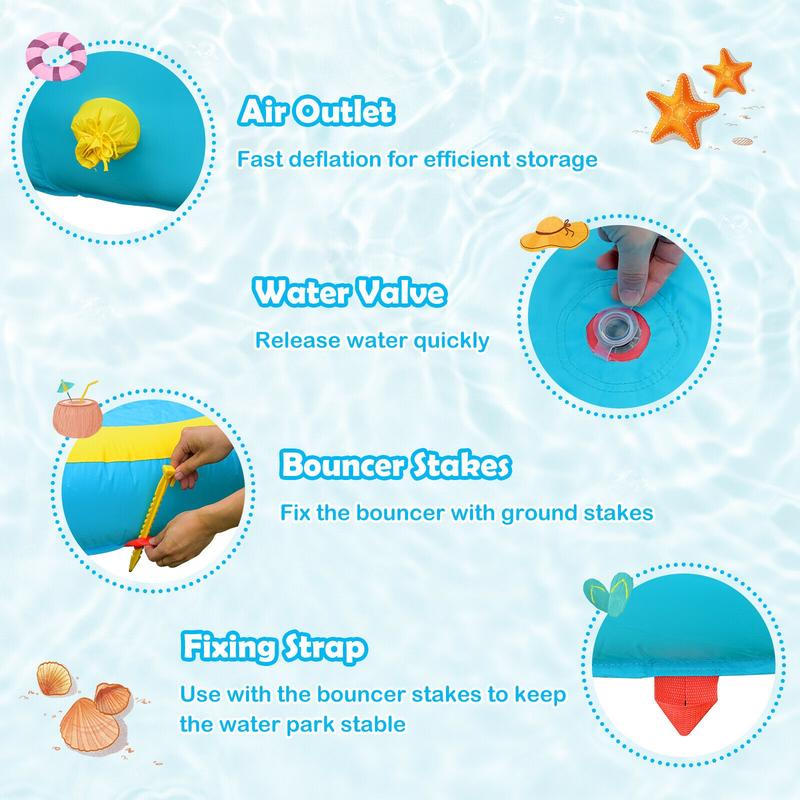 Parco Acquatico Gonfiabile con - Water Slide Inflatable recensione e prezzo