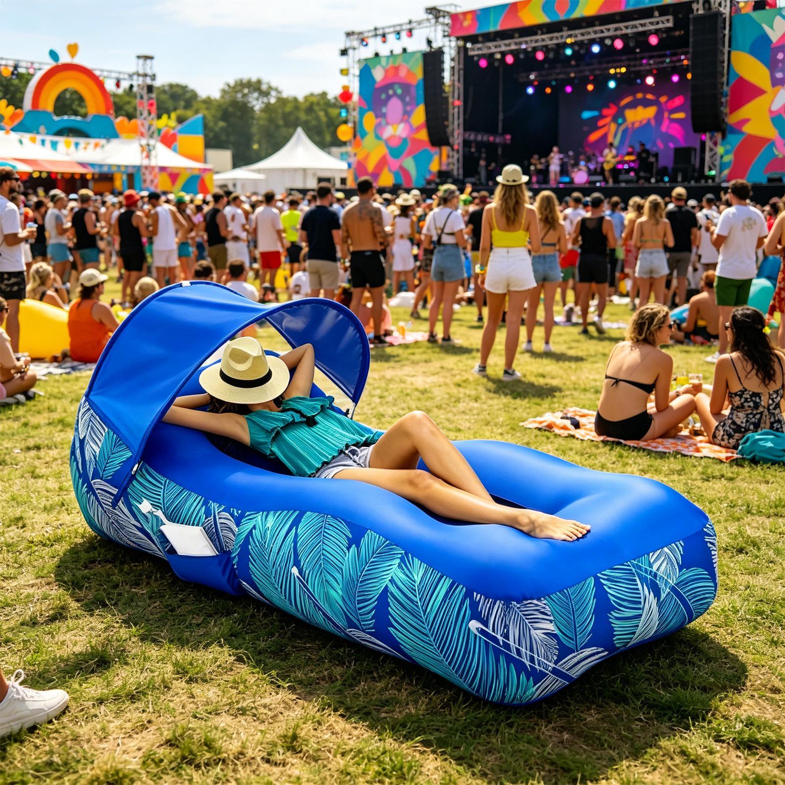 Lettino Gonfiabile con Parasol - Pool Lounger Inflatable recensione e prezzo