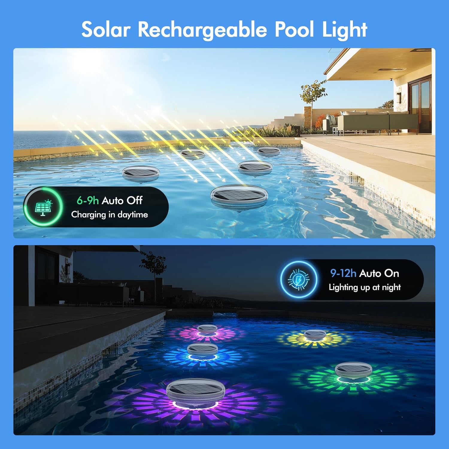 Luce Solare Galleggiante per P - Pool Light Solar Rechargeable recensione e prezzo
