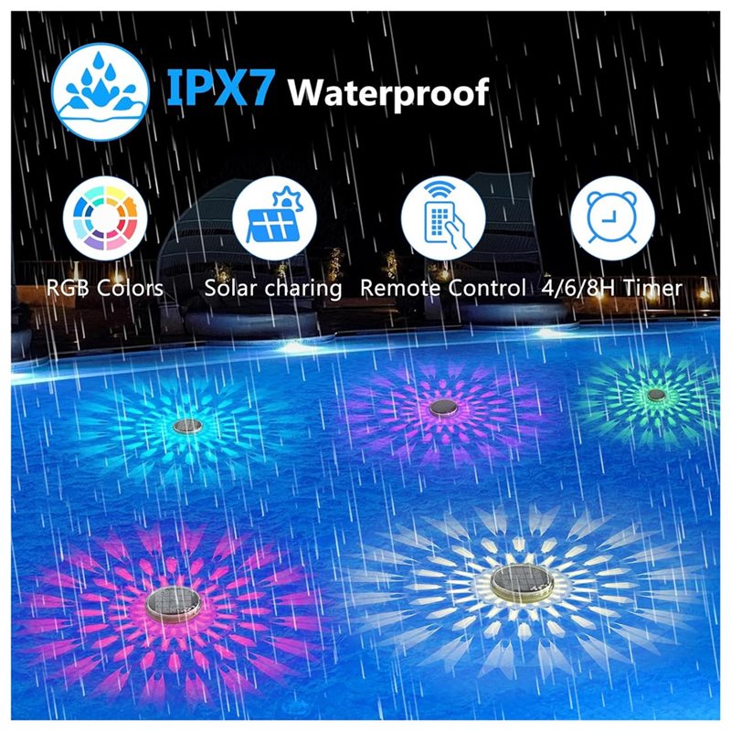 Luci galleggianti per piscina  - Pool Light Solar Rechargeable recensione e prezzo