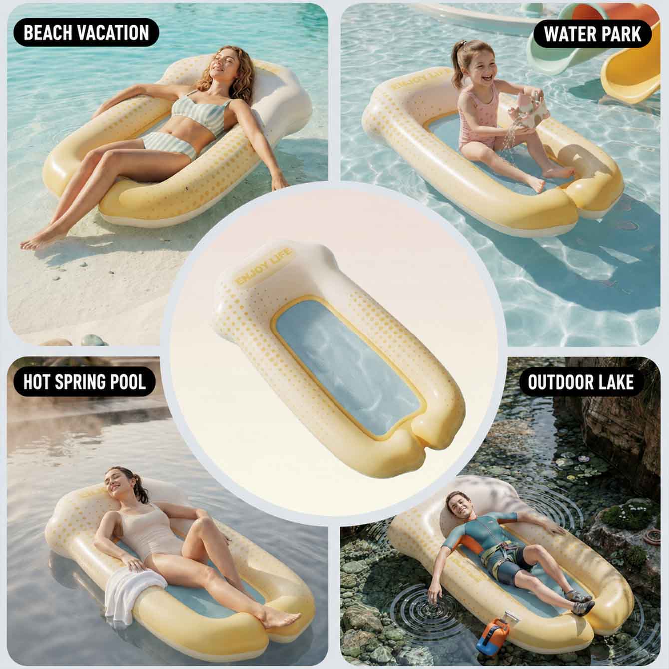 Lettino Gonfiabile Galleggiant - Pool Lounger Inflatable recensione e prezzo
